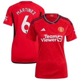 Günstige Fußballtrikots Manchester United Martinez 6 Frauens Heimtrikot 2023-24 Kurzarm